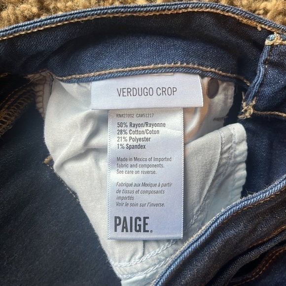 𝅺PAIGE Verdugo Crop Jeans - Picture 4 of 6